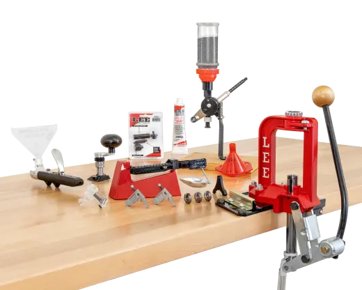 Sada lisu LEE CHALLENGER III Press Kit Sestava třetí generace jednooperačního lisu s O-rámem, LEE Challenger v kompletní sadě na přebíjení
LEE Challenger Kit.